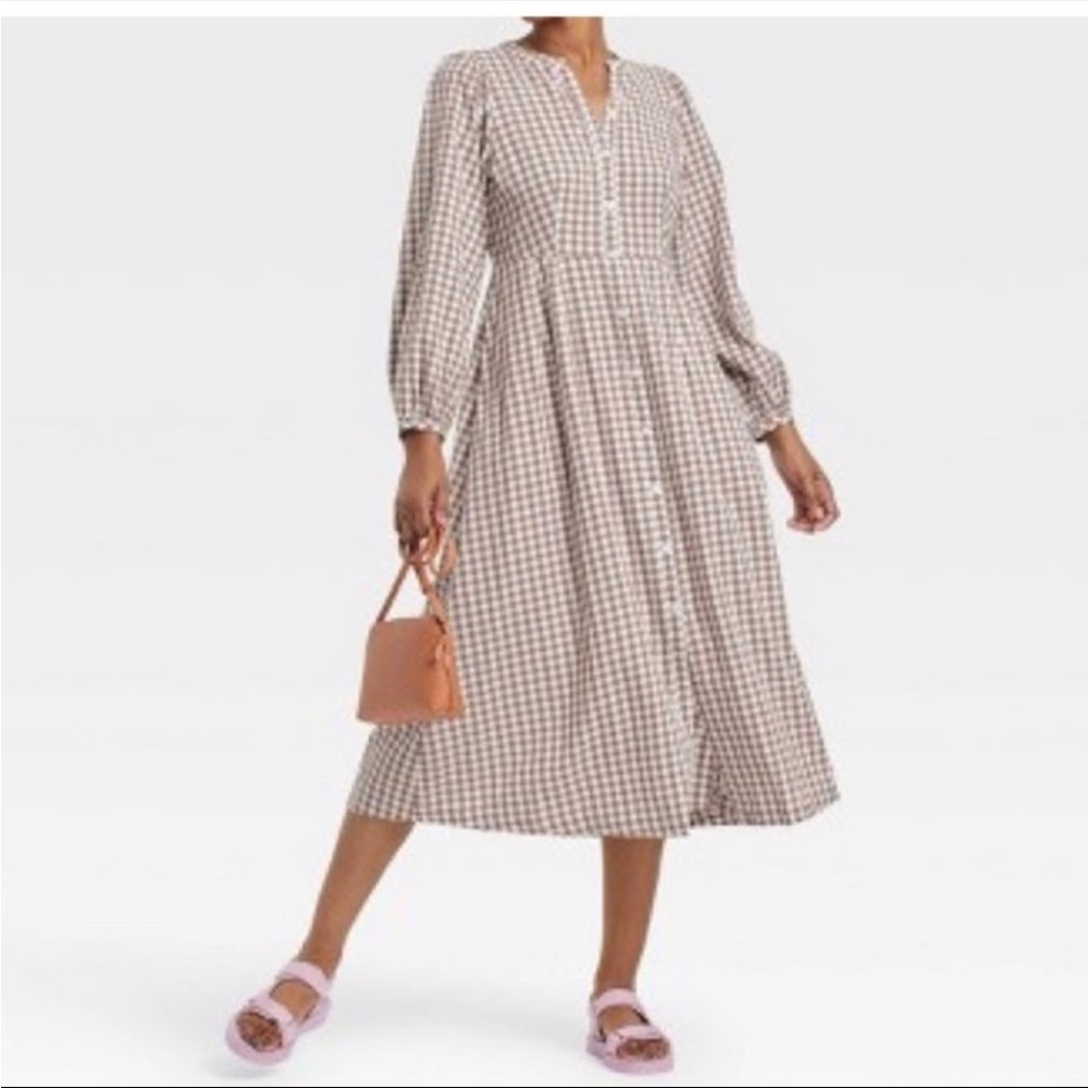 Universal Thread Gingham Midi Dress